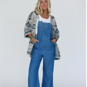 Women's Blue Denim Overalls